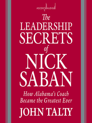The Leadership Secrets of Nick Saban - Audiobook